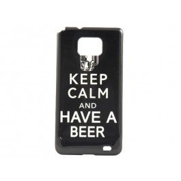 Capa Keep Calm Preta - Galaxy S2