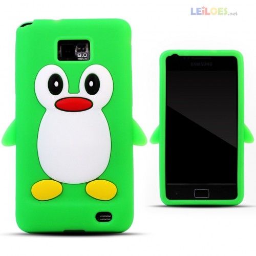 Capa Pinguim Verde - Galaxy S2