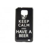 Capa Keep Calm Preta - Galaxy S2